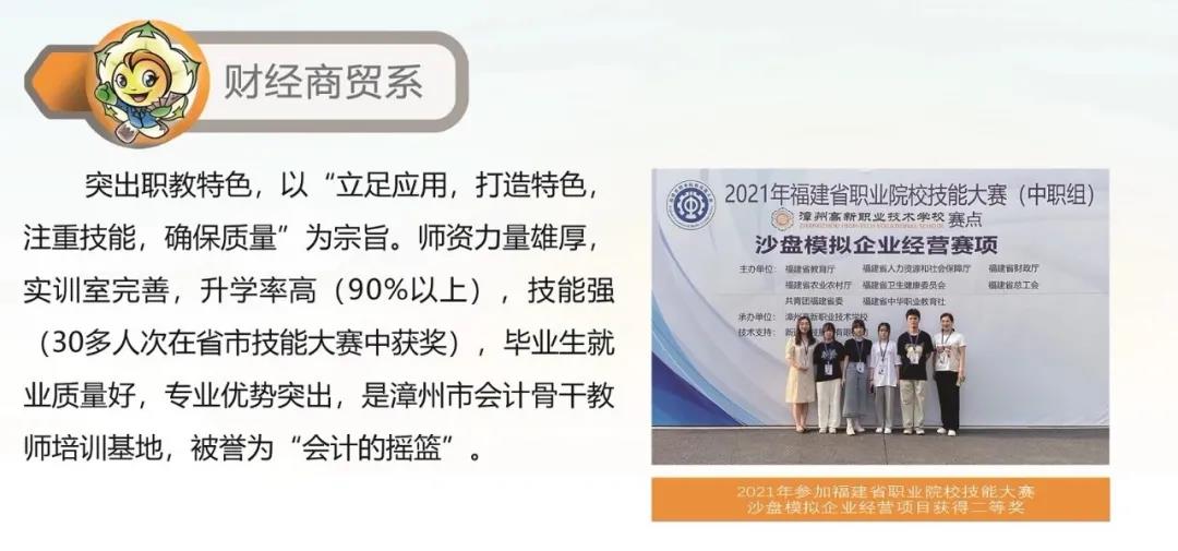 漳州高新職業(yè)技術(shù)學(xué)校2021年招生專業(yè)簡介