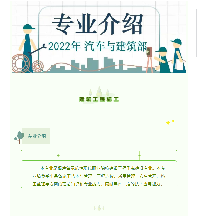 2022年專業(yè)介紹 / 建筑工程施工