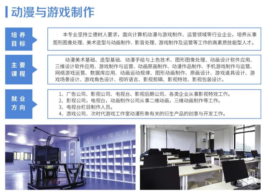 動漫與游戲制作專業(yè)介紹