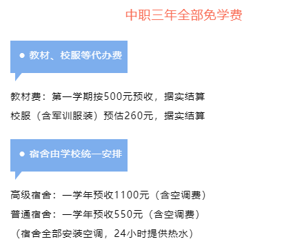 寧德財經(jīng)學(xué)校2022年收費標(biāo)準(zhǔn)