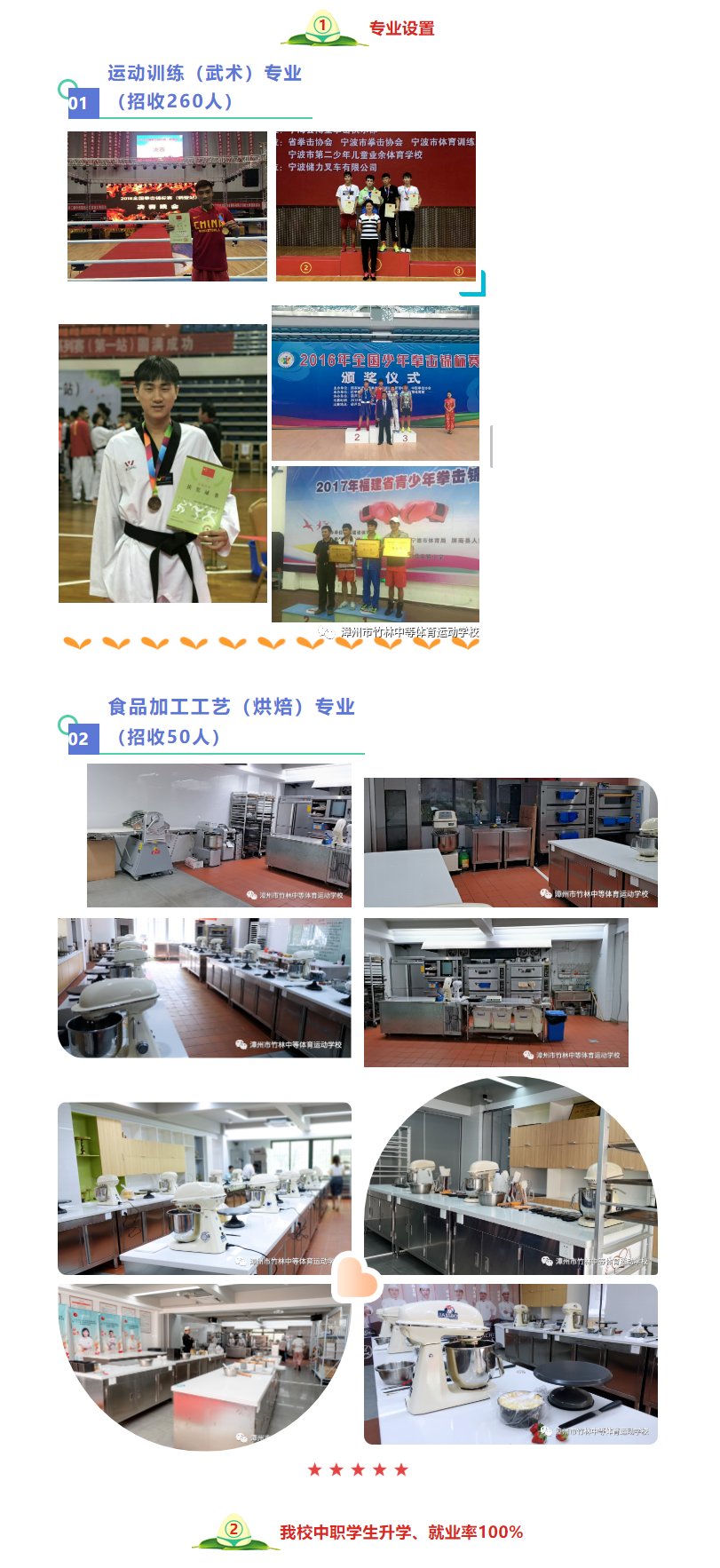 漳州市竹林中等體育運(yùn)動學(xué)校2022年中職部招生計(jì)劃